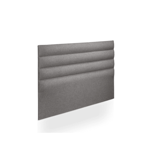 Cabeceira estofada em tecido yute cinza 160x117x6cmVIENA SOMNALIS