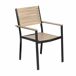 Silla de jardín MIJAS con madera de acacia Silla de jardín MIJAS con madera de acacia Negro/ Madera