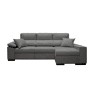 Chaise longue reversível OASIS cor cinza escuro