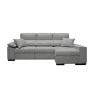 Chaise longue reversível OASIS cor cinza claro