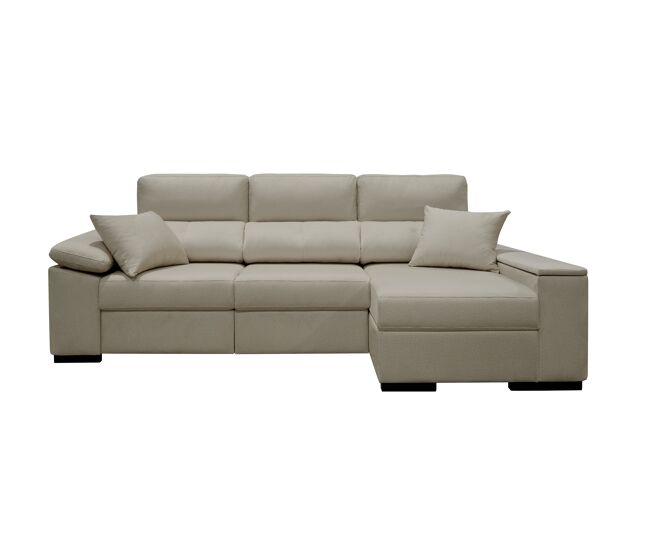 Chaise longue reversible oasis color visón