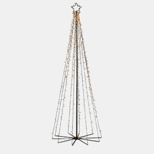 Árvore XMAS 180cm preta 560 luzes LED