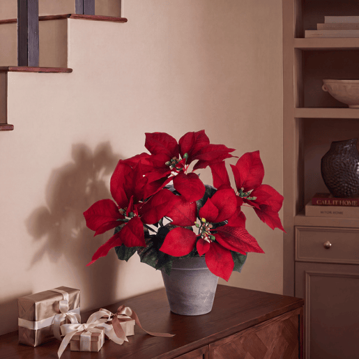 Planta artificial POINSETTIA 35cm marca MICA DECORATIONS Planta artificial POINSETTIA 35cm marca MICA DECORATIONS