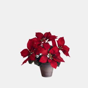 Planta artificial POINSETTIA 35cm marca MICA DECORATIONS