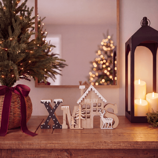 Figura XMAS HOME 13x24cm marca MICA DECORATIONS Figura XMAS HOME 13x24cm marca MICA DECORATIONS