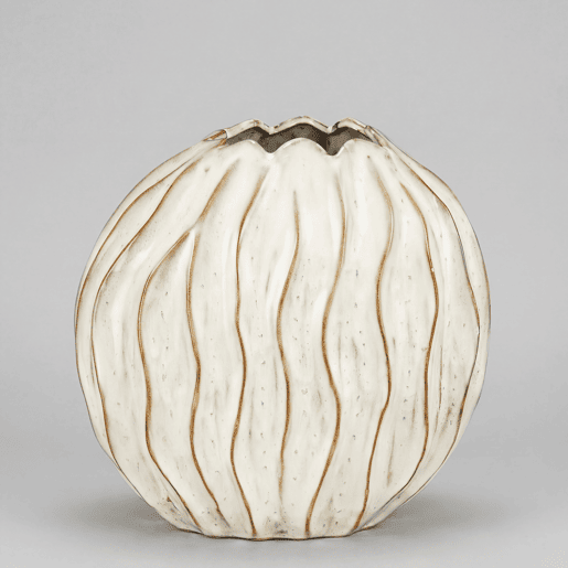 Vaso de cerâmica JOVI branco 15,5x27cm marca MICA DECORATIONS