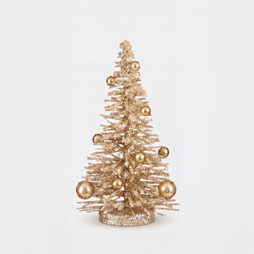 Figura decorativa ÁRBOL champanhe 25x14cm marca MICA DECORATIONS