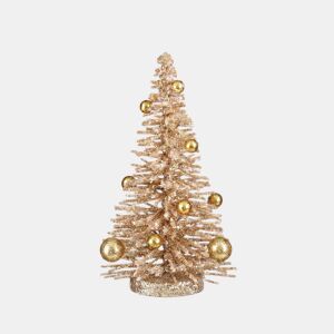 Figura decorativa ÁRBOL champanhe 25x14cm marca MICA DECORATIONS