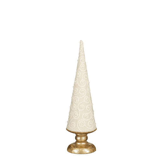 Figura ÁRBOL XMAS tecido branco 40x11cm marca MICA DECORATIONS Figura ÁRBOL XMAS tecido branco 40x11cm marca MICA DECORATIONS