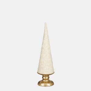 Figura ÁRBOL XMAS tecido branco 40x11cm marca MICA DECORATIONS