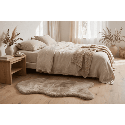 Tapete em poliƩster RABBIT 60x90cm cor taupe Tapete em poliƩster RABBIT 60x90cm cor taupe