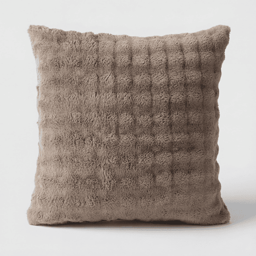 Almofada em poliéster BUBBLE 45x45cm taupe