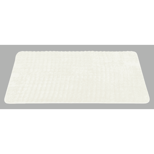 Tapete em poliƩster BUBBLE 60x120cm cor branco Tapete em poliƩster BUBBLE 60x120cm cor branco