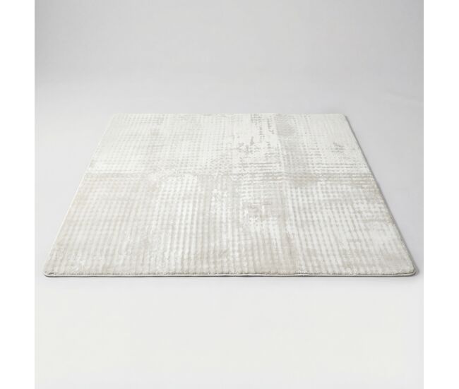Alfombra poliéster bubble 160x230cm color blanco