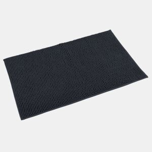 Tapete de banho poliéster CHENILLE 50x80cm cor antracite