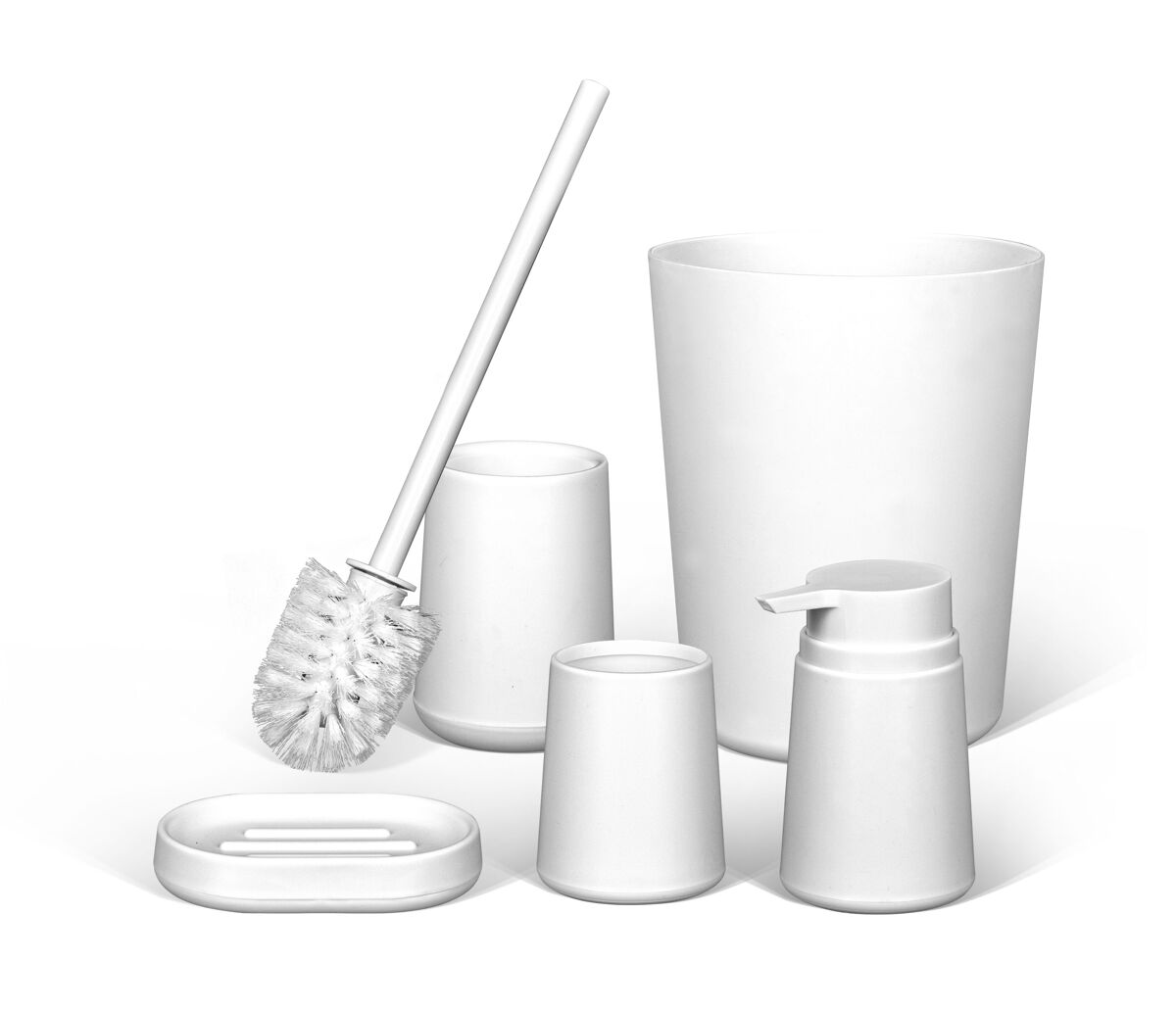 Set BAÑO cubo, escobilla y jabonero