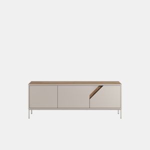 Móvel de TV LILOU 150cm carvalho e creme