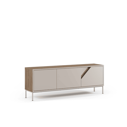 Móvel de TV LILOU 150cm carvalho e creme Móvel de TV LILOU 150cm carvalho e creme
