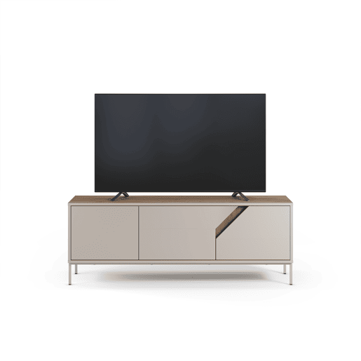 Móvel de TV LILOU 150cm carvalho e creme Móvel de TV LILOU 150cm carvalho e creme