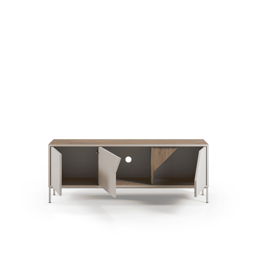Móvel de TV LILOU 150cm carvalho e creme Móvel de TV LILOU 150cm carvalho e creme