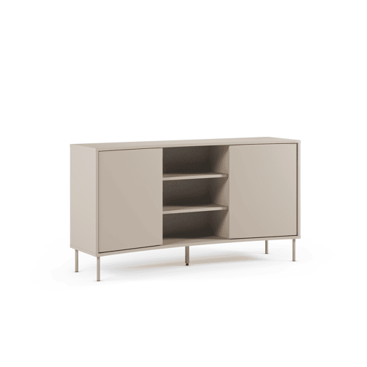 Aparador NOVA com 2 portas cor creme