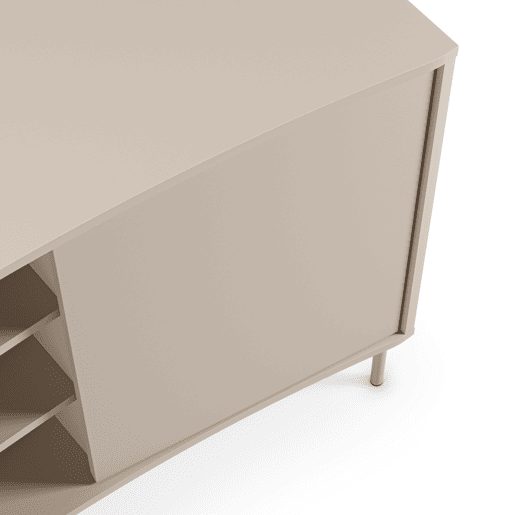 Aparador NOVA com 2 portas cor creme