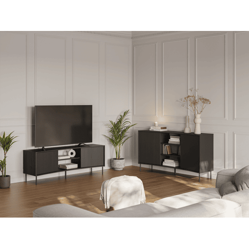 Móvel de TV NOVA 150cm 2 portas preto