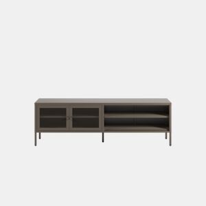 Móvel de TV FAYNA 160cm 2 portas preto