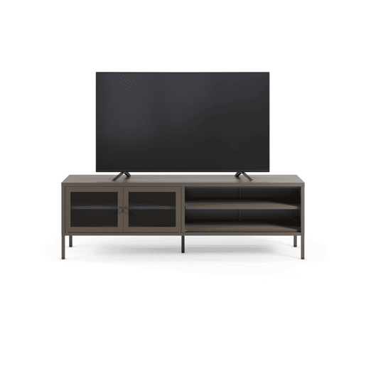 Móvel de TV FAYNA 160cm 2 portas preto