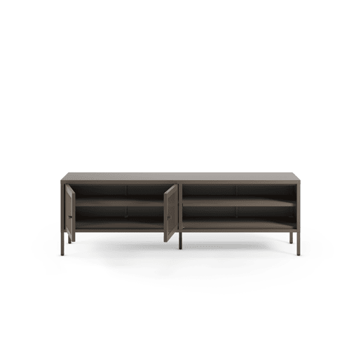 Móvel de TV FAYNA 160cm 2 portas preto