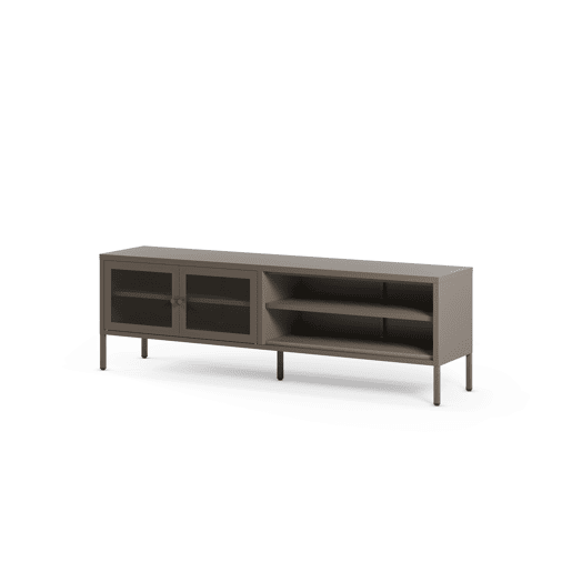 Móvel de TV FAYNA 160cm 2 portas preto