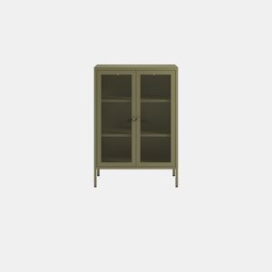 Aparador FAYNA com 2 portas cor verde