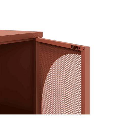 Aparador TAYRA com 4 portas cor terracota Aparador TAYRA com 4 portas cor terracota