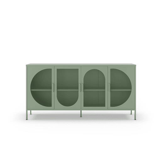 Aparador TAYRA com 4 portas cor verde
