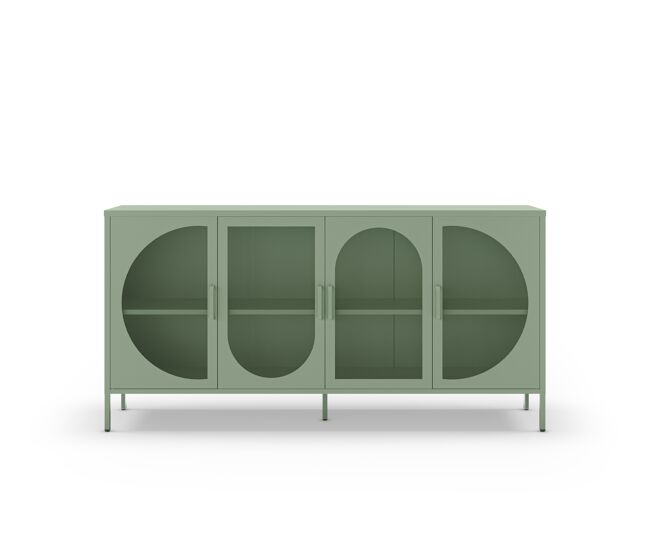 Aparador tayra con 4 puertas color verde - conforama