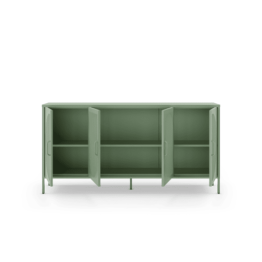 Aparador TAYRA com 4 portas cor verde