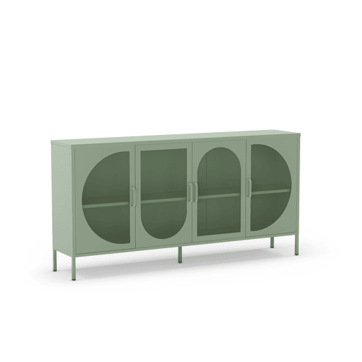 Aparador TAYRA com 4 portas cor verde