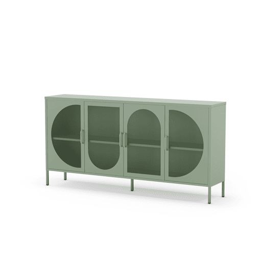 Aparador TAYRA com 4 portas cor verde