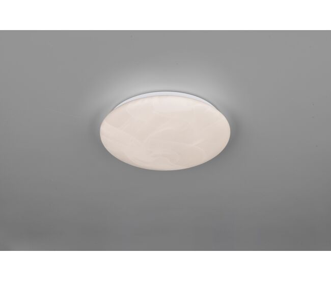 Plafón umbria led 12w 28cm 1600lm color alabastro