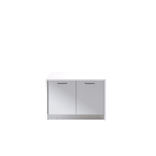 Ilha de cozinha GILDA 2.0 120cm branco e cinza claro