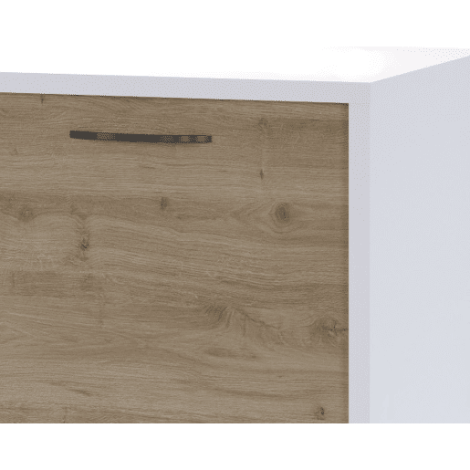 Ilha de cozinha GILDA 2.0 120cm branco e madeira