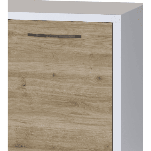 Ilha de cozinha GILDA 2.0 180cm branco e madeira