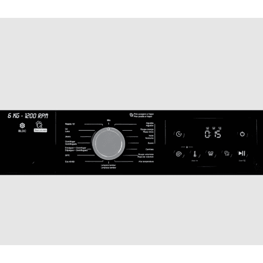 Máquina de lavar roupa JOCEL JLR014184 6kg 1200 RPM