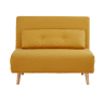 Sofá cama RITA na cor amarelo