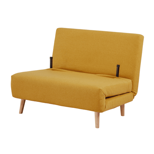 Sofá cama RITA na cor amarelo Sofá cama RITA na cor amarelo