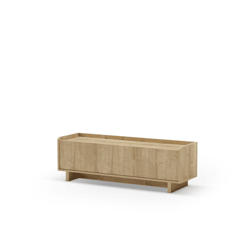 Móvel de TV DAIRA 3 portas 140cm carvalho