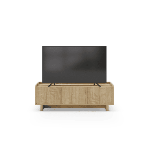Móvel de TV DAIRA 3 portas 140cm carvalho