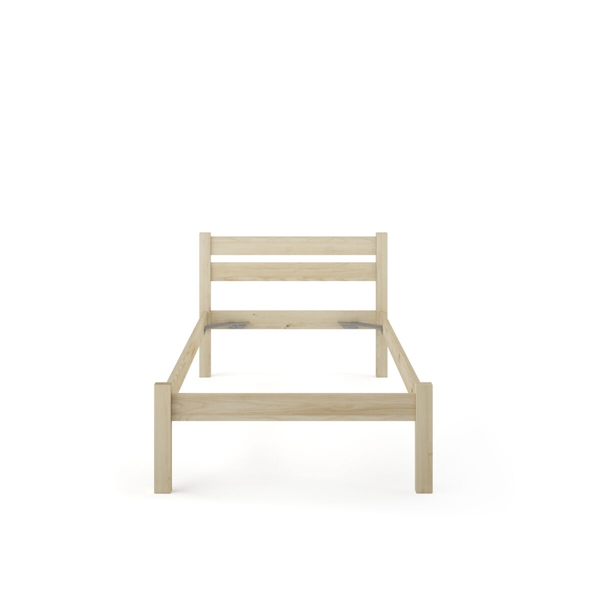 Cama nordic 90x190cm madera maciza pulida