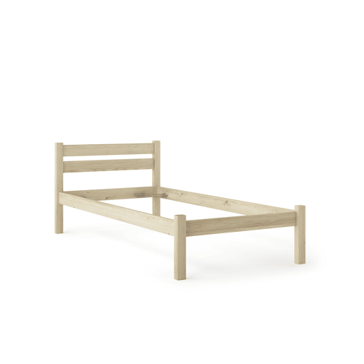 Cama NORDIC 90x190cm madeira maciça polida