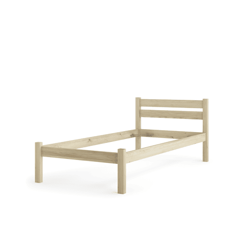 Cama NORDIC 90x190cm madeira maciça polida